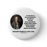 Benjamin Franklin Not Be Forgotten Reading Writing Button