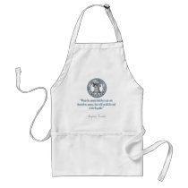 Benjamin Franklin Quote (Money) Aprons