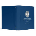 Benjamin Franklin Quote (Money) 3 Ring Binders