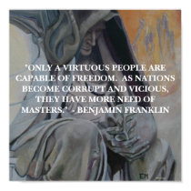 BENJAMIN FRANKLIN QUOTE -  POSTER posters