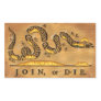 Benjamin Franklin's Join Or Die Political Cartoon Rectangular Stickers