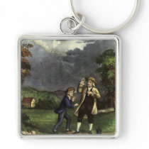 Benjamin Franklin's Lightning Experiment with Kite Key Chains