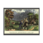 Benjamin Franklin's Lightning Experiment with Kite Postcards