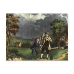 Benjamin Franklin's Lightning Experiment with Kite Postcards