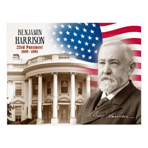 Benjamin Harrison - 23rd President of the U.S. Postcard | Zazzle