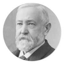 Benjamin Harrison Round Sticker