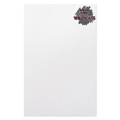 Benjamin Russell Wildcats - Alexander City, AL Customized Stationery by ShowSchoolSpirit