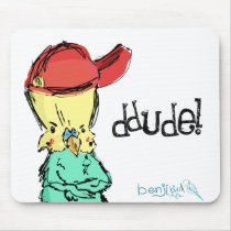 Benji Bird Dude! mousepads by Benjibird Benji Bird Dude! mousepads