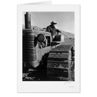 Benji Iguchi On Tractor 1943 card