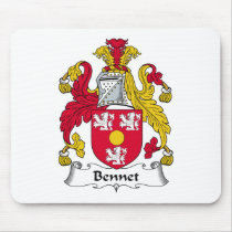Bennet Family Crest Mouse Mats