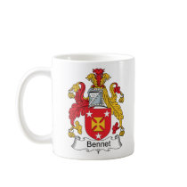 Bennet Family Crest mugs