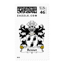 Bennet Family Crest Postage Stamps