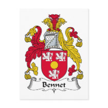 Bennet Family Crest Postcards