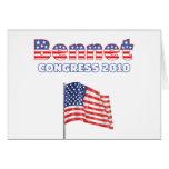 Bennet Patriotic American Flag 2010 Elections Greeting Card