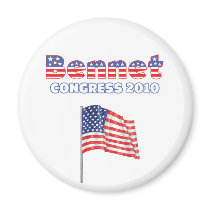 Bennet Patriotic American Flag 2010 Elections Magnets