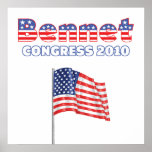 Bennet Patriotic American Flag 2010 Elections Posters