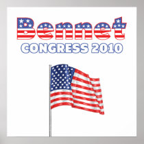 Bennet Patriotic American Flag 2010 Elections Posters