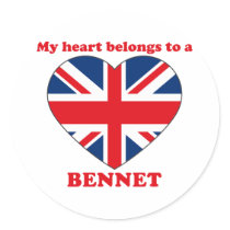 Bennet Round Sticker