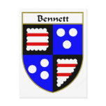 Bennett Coat of Arms/Family Crest Postcard