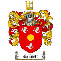 BENNETT FAMILY CREST -  BENNETT COAT OF ARMS t-shirts