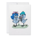 Benny and Binny Blue Jay Invitations