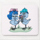 Benny and Binny Blue Jay Mouse Pads