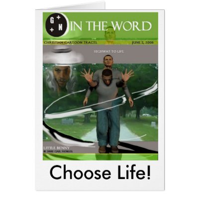 Benny, Choose Life! Cards by gnzazzle