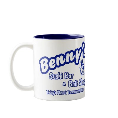 Benny's Sushi & Bait Shop Coffee Mugs by Stevehall