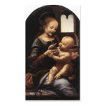 Benois Madonna by Leonardo Da Vinci circa 1478 Business Card
