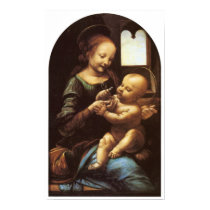 Benois Madonna, Leonardo da Vinci, 1478 Print
