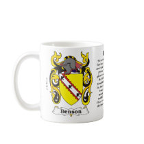 Benson Coat of Arm mug by NemethArt Benson Coat of Arm mug
