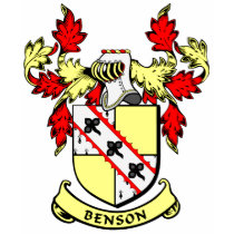 BENSON Coat of Arms t-shirts by familycrest BENSON Coat of Arms t-shirts