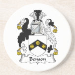Benson Family Crest Beverage Coaster