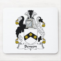 Benson Family Crest mousepads