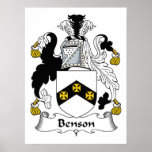 Benson Family Crest Posters