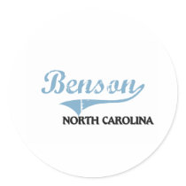 Benson North Carolina City Classic Sticker