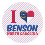 Benson, North Carolina Round Stickers