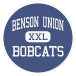 Benson Union - Bobcats - High - Benson Arizona Round Stickers