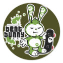 BENT BUNNY - Sk8 stickers