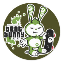 BENT BUNNY - Sk8 stickers