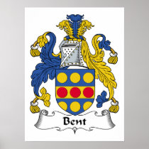 Bent Family Crest Print