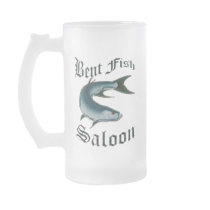 Bent Fish Saloon Beer Stein by FishTs.com mugs
