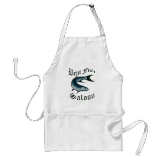 Bent Fish Saloon by FishTs.com Aprons
