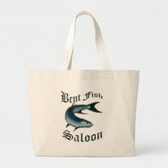 Bent Fish Saloon by FishTs.com Canvas Bag