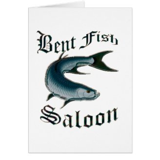 Bent Fish Saloon by FishTs.com Cards