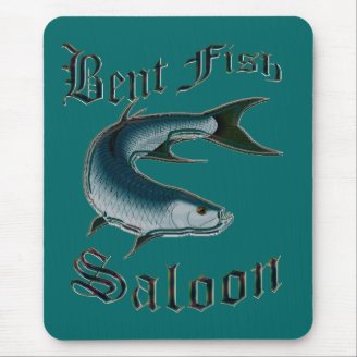 Bent Fish Saloon by FishTs.com Mouse Mat