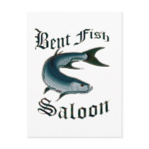 Bent Fish Saloon by FishTs.com postcards