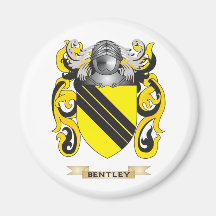 Bentley Coat of Arms (Family Crest) Fridge Magnets