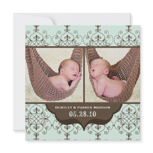Bentley James BIrth Announcements invitation