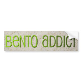 Bento Addict Bumper Sticker zazzle_bumpersticker